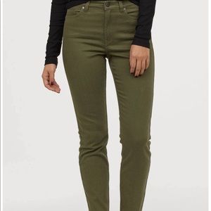 H&M Green Skinny Jeans